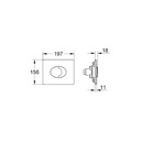 Grohe 38506SH0 Skate Air Actuator Plate White 2