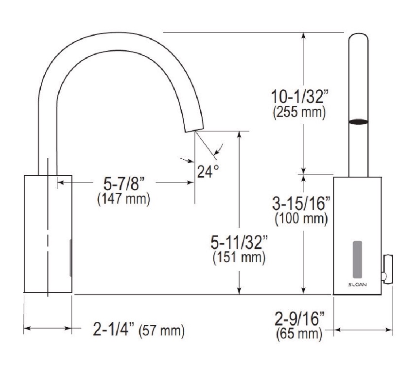 Sloan EAF-700-LT-ISM*3335081 Electronic Faucet