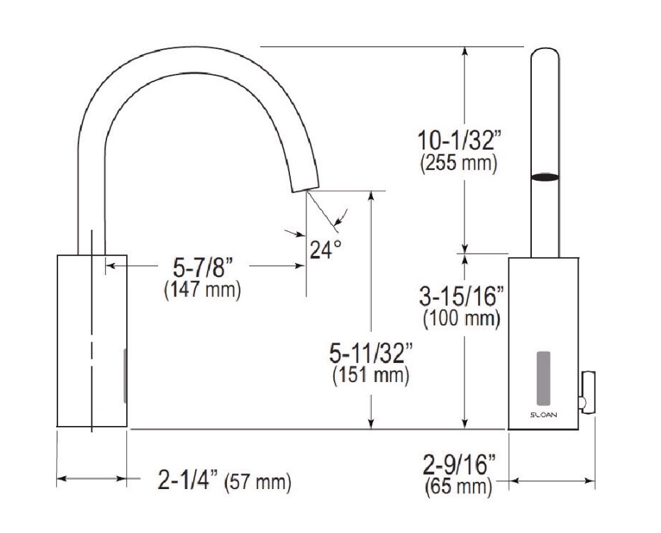 Sloan EAF-700-P H/W Electronic Faucet