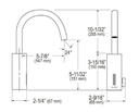 Sloan EAF-700-P H/W Electronic Faucet