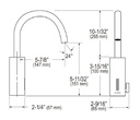Sloan EAF-700-P-ISM **3335079 Gooseneck Sensor Opp W/ Mixer