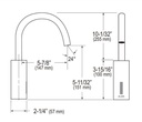 Sloan EAF-750 Electronic Gooseneck Faucet