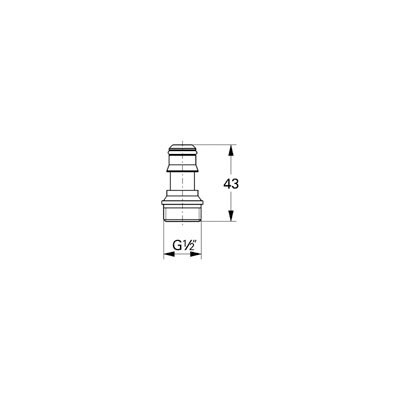 Grohe 28637XX0 Relexa Coupling Piece 2