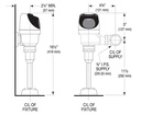 Sloan ECOS 8186-0.5 OR Battery Powered Fv W/Override