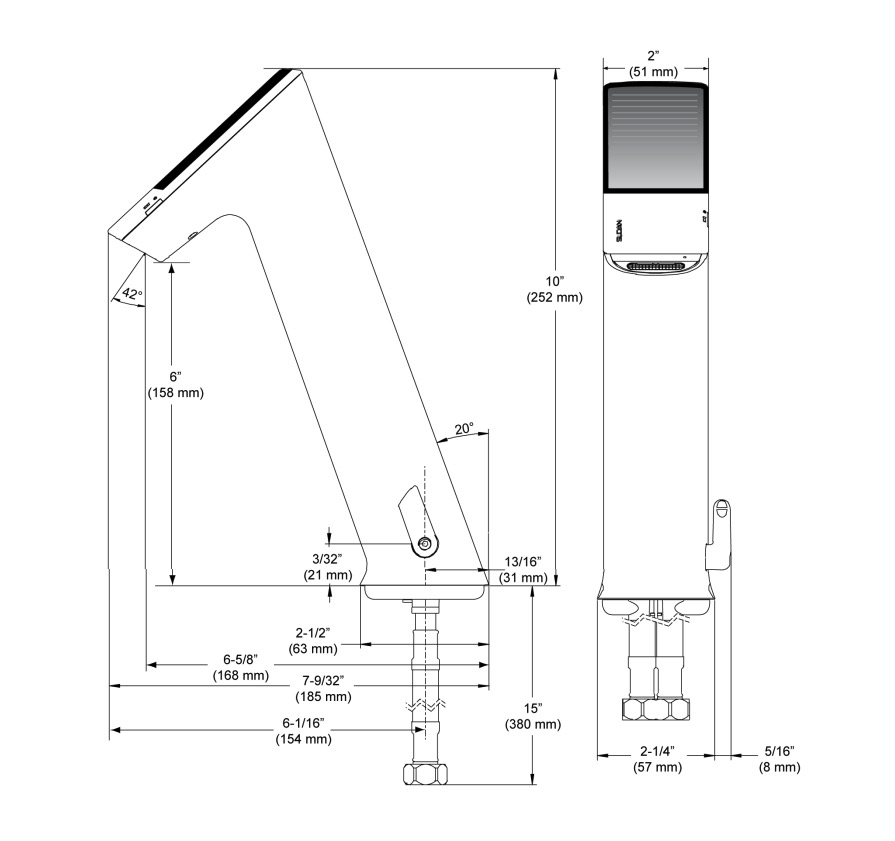 Sloan EFX-175.502.0000*3324010 High Solar W/Ism