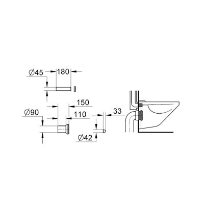 Grohe 37311K00 Connecting Pipe Kit 2