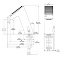 Sloan EFX-277.002.0000 Basys Faucet Mid-Solar-Lcd