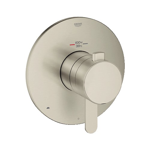 Grohe 19878EN0 Europlus Dual Function Thermostatic Trim With Control Module Brushed Nickel 1