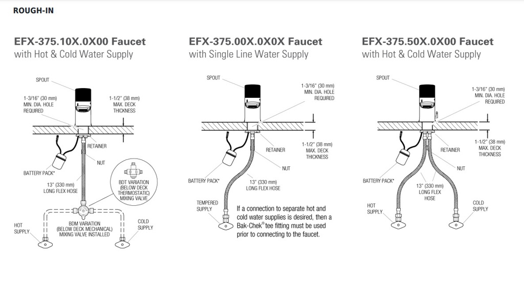 Sloan EFX-375.502.0000 Single Hole Low Solar Ism