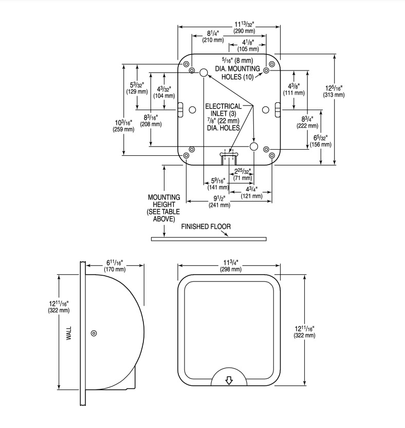 Sloan EHD-501-CP**3366051 Xlerator Hand Dryer 110/120V