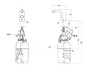 Sloan ESD-1500-A CP Eaf 100 Style Soap Dispenser