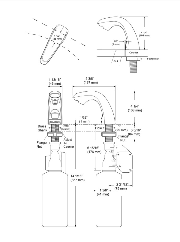 Sloan ESD-200*3346051 Electronic Soap Disp