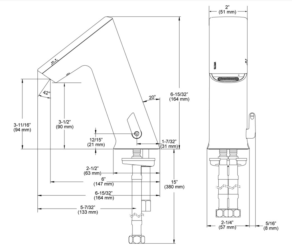 Sloan EXF-250.500.0100 Basys Faucet