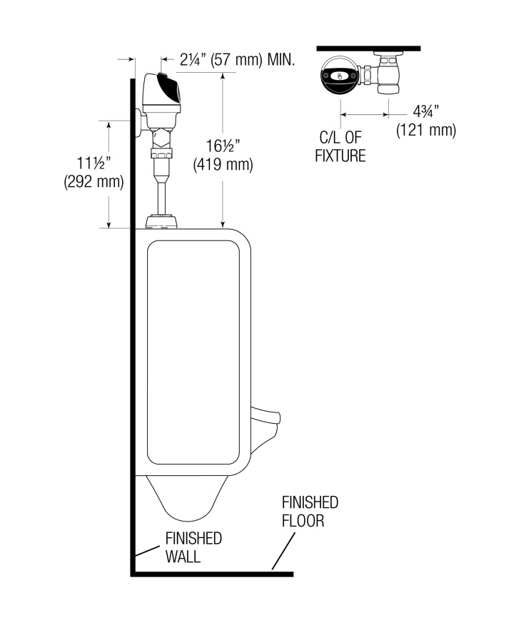 Sloan G2-RESS-2-U**3325412 Optima Battery Urinal Retrofit