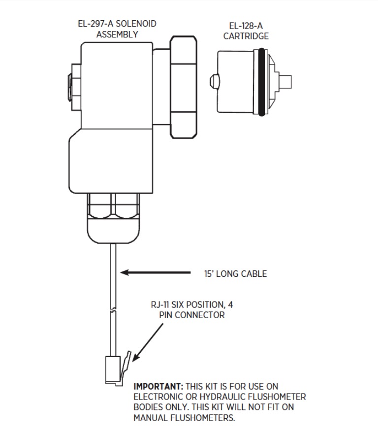 Sloan MCR-1001-A *3375015 Repair Kit 24V Mod. Plug