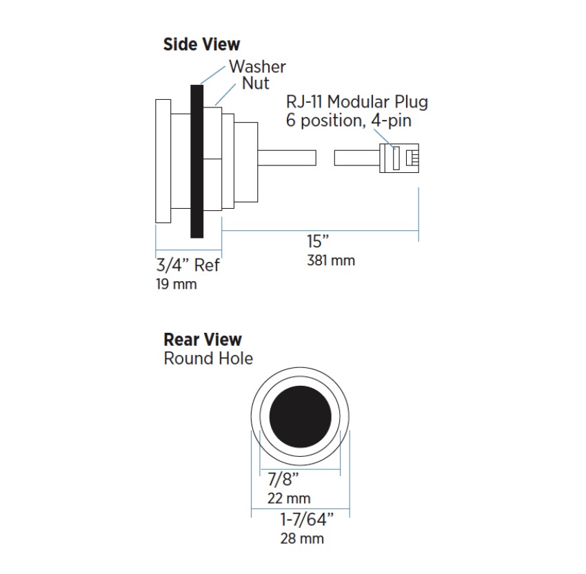 Sloan MCR-140-A**3375012 Lever Switch Kit Round Hole