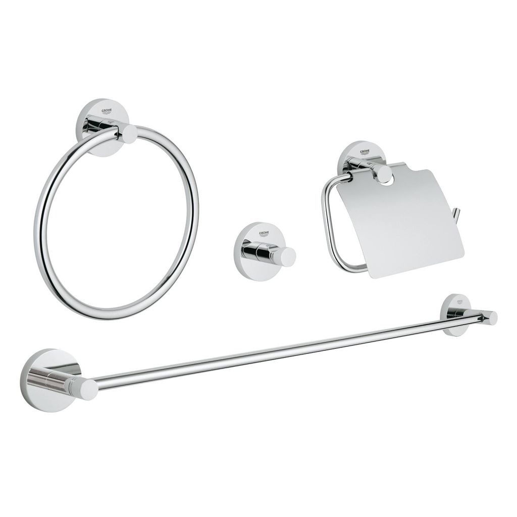 Grohe 40776001 Essentials Master Bathroom Accessories Set Chrome 1