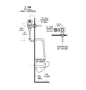 Sloan ROYAL 195-1 6 3/4" L DIM Concealed Urinal Fv