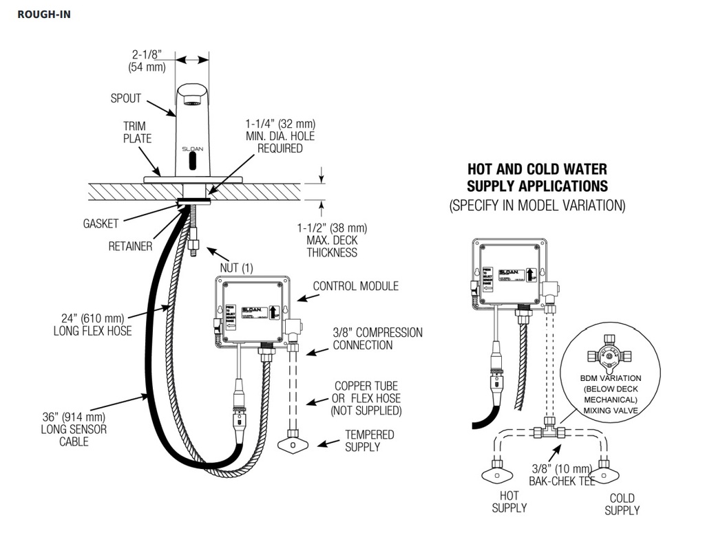 Sloan SF-2400-4 Sf Series Sensor Faucet