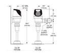 Sloan SOLIS 8186-0.5 W/1" STOP Solar Urinal Fv W1" Stop