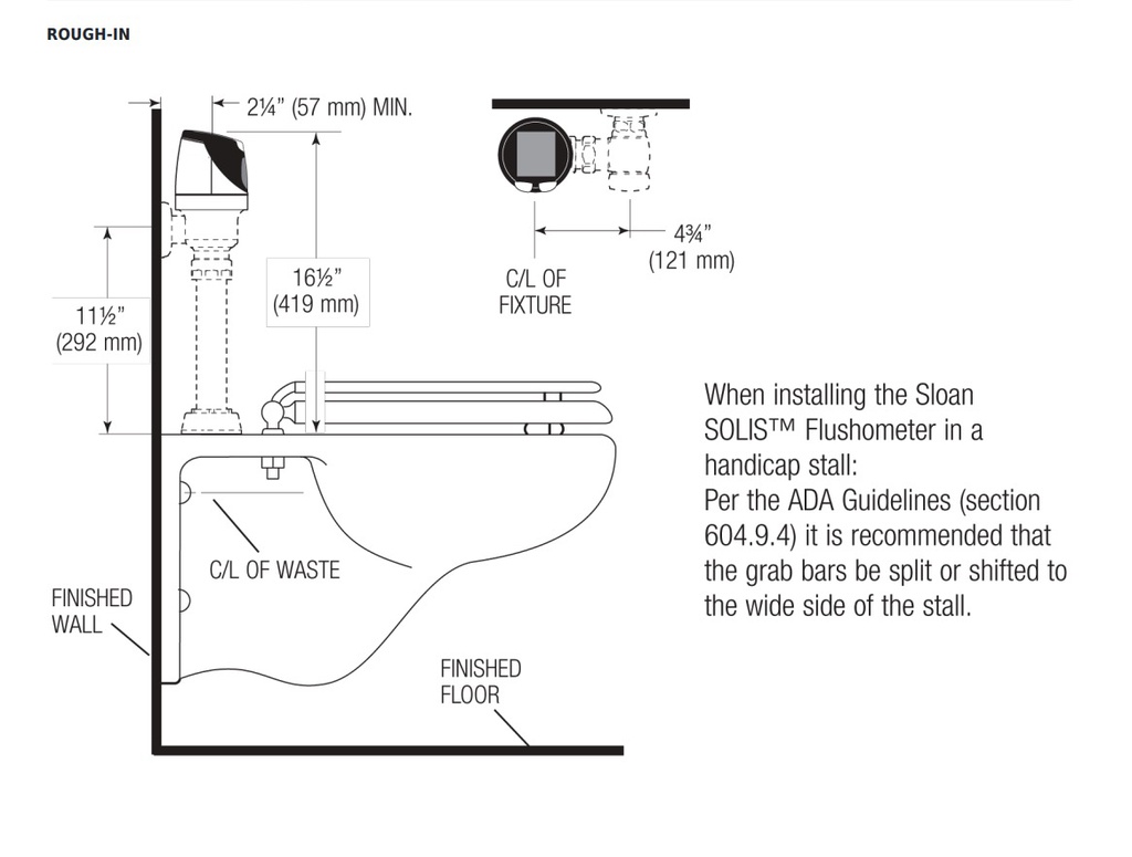 Sloan SOLIS RESS-C ** 3375301 Solis Retrofit Kit