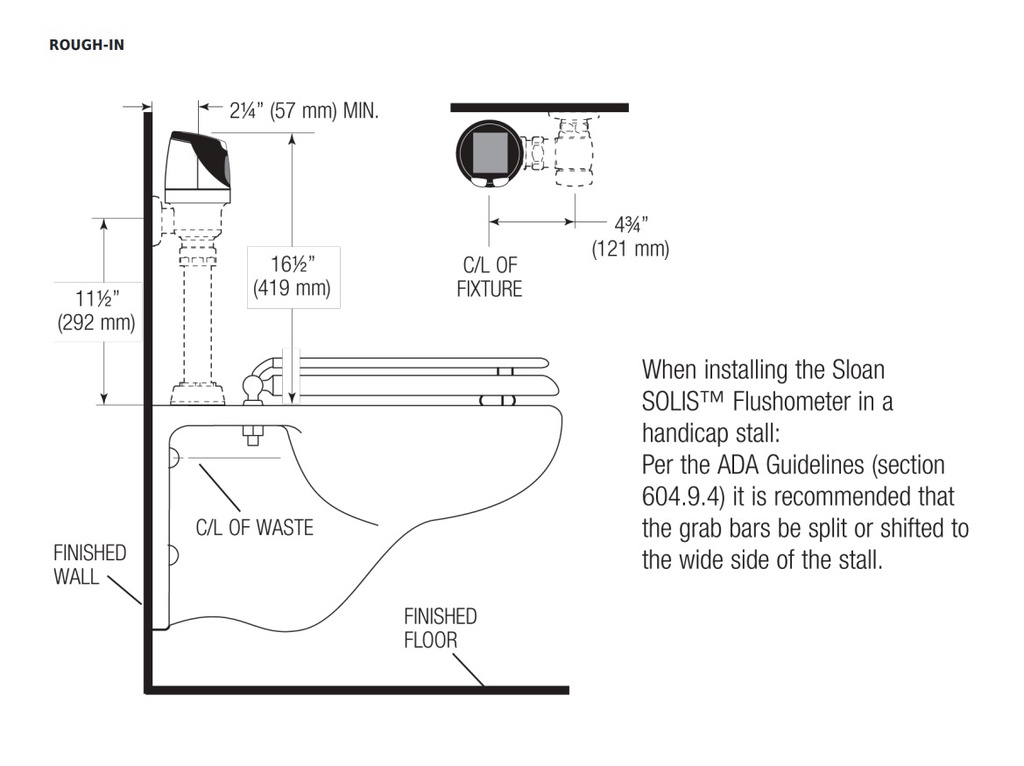 Sloan SOLIS RESS-Z-C Solis Retrofit ( Zurn)