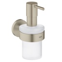 Grohe 40448EN1 Essentials Soap Dispenser With Holder Brushed Nickel 1