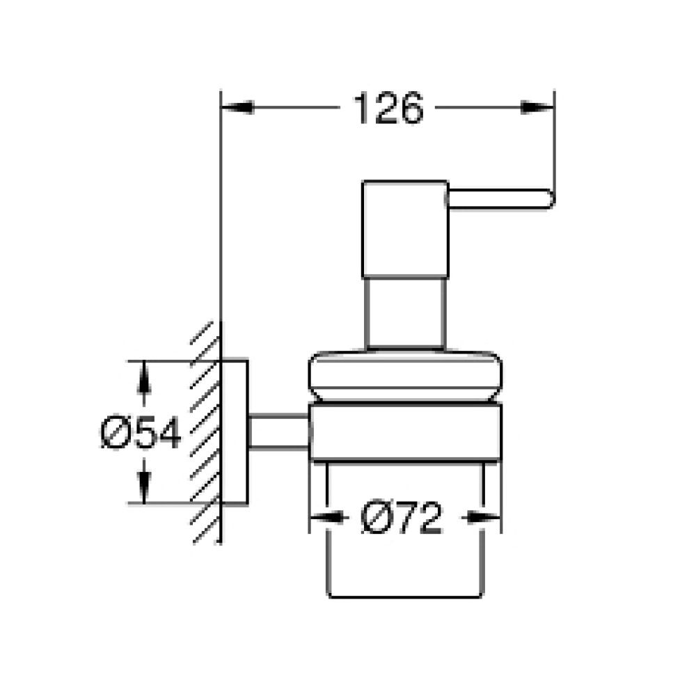 Grohe 40448EN1 Essentials Soap Dispenser With Holder Brushed Nickel 2
