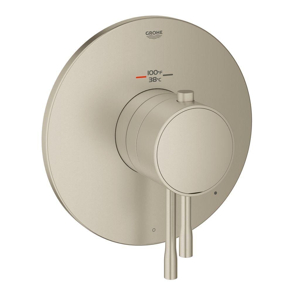 Grohe 19987EN1 GrohFlex Essence Single Function THM Trim With Control Module Brushed Nickel 1