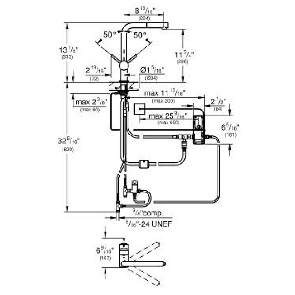 Grohe 30218DC1 Minta Touch Electronic Single Handle Super Steel 2