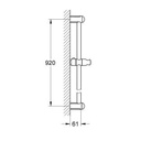 Grohe 27524000 Tempesta Contemporary 36" Shower Bar Chrome 2
