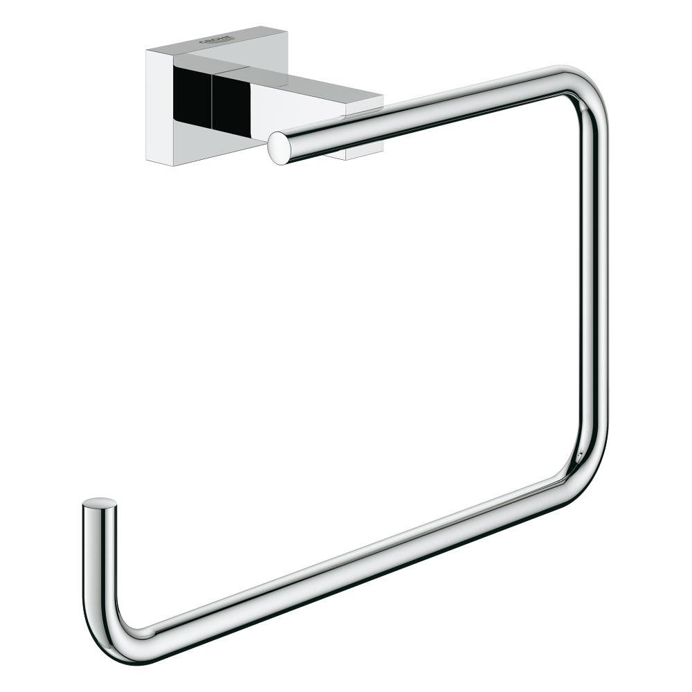 Grohe 40510001 Essentials Cube Towel Ring Chrome 1