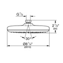 Grohe 26409000 Tempesta 210 Shower Head 1 Spray Chrome 2