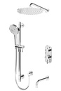 Tenzo ALYPB33-501135-CR Alyss T-Box Kit 3 Functions Pres Bal Chrome Finish