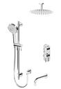 Tenzo ALYPB33-511325-CR Alyss T-Box Kit 3 Functions Pres Bal Chrome Finish