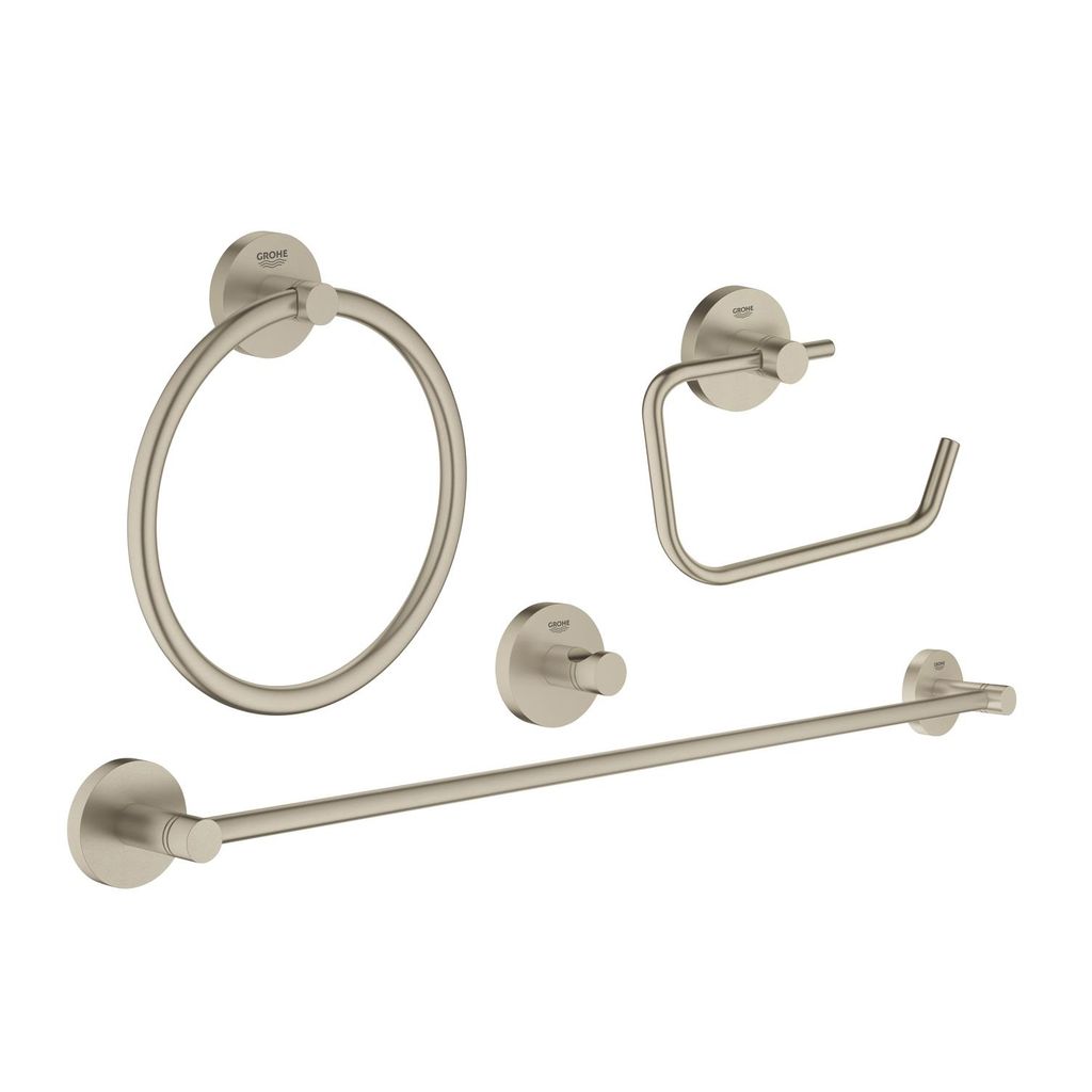 Grohe 40823EN1 Essentials Master Bathroom Accessories Set Brushed Nickel 1