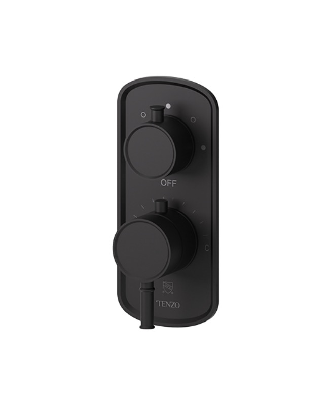 Tenzo ALYT33-MB Alyss T-Box Valve 3 Functions Thermo Matte Black Finish