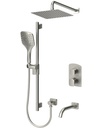 Tenzo DEPB33-501115-BN Delano T-Box Kit 3 Functions Pres Bal Brushed Nickel Finish