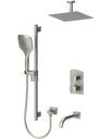 Tenzo DEPB33-511315-BN Delano T-Box Kit 3 Functions Pres Bal Brushed Nickel Finish