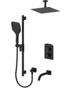 Tenzo DEPB33-511315-MB Delano T-Box Kit 3 Functions Pres Bal Mat Black Finish