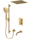 Tenzo DEPB33-511655-BG Delano T-Box Kit 3 Functions Pres Bal Brushed Gold Finish