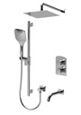 Tenzo DET33-501115-CR Delano T-Box Kit 3 Functions Thermo Chrome Finish