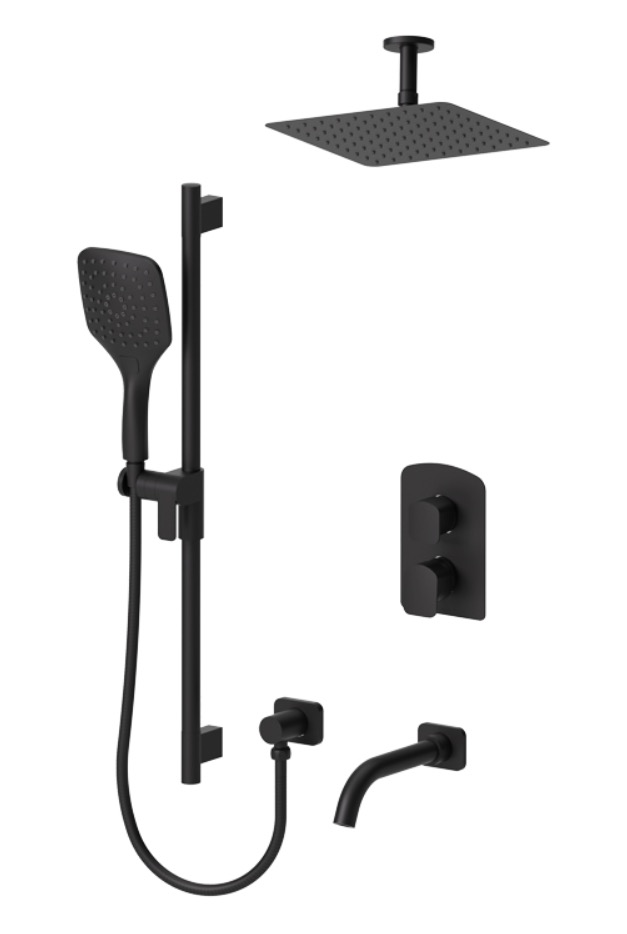 Tenzo DET33-511315-MB Delano T-Box Kit 3 Functions Thermo Mat Black Finish
