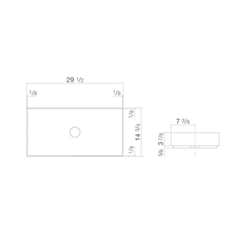 Alape 3213000000 AB.ME750 Sit-on Basin Rectangular White 2