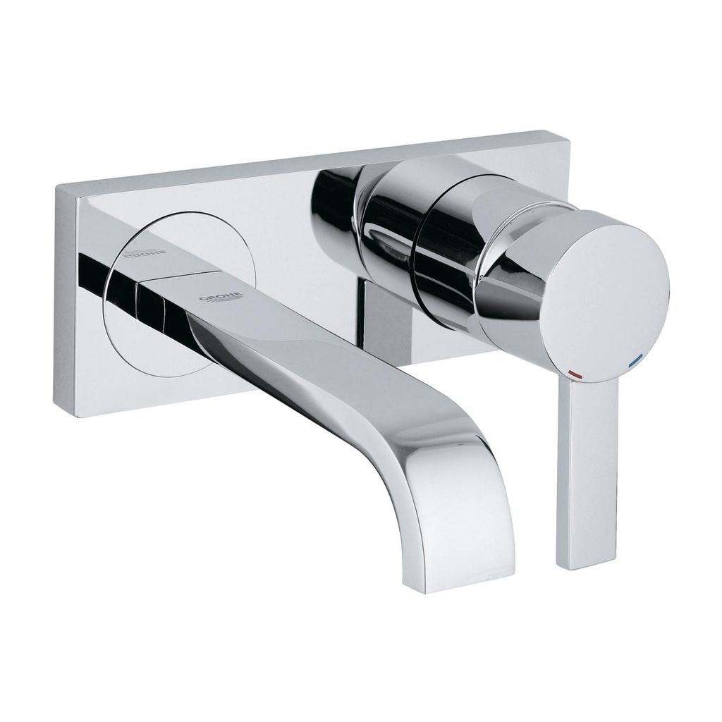 Grohe 1930000A Allure Two Hole Wall Mount S Size Bathroom Faucet Chrome 1