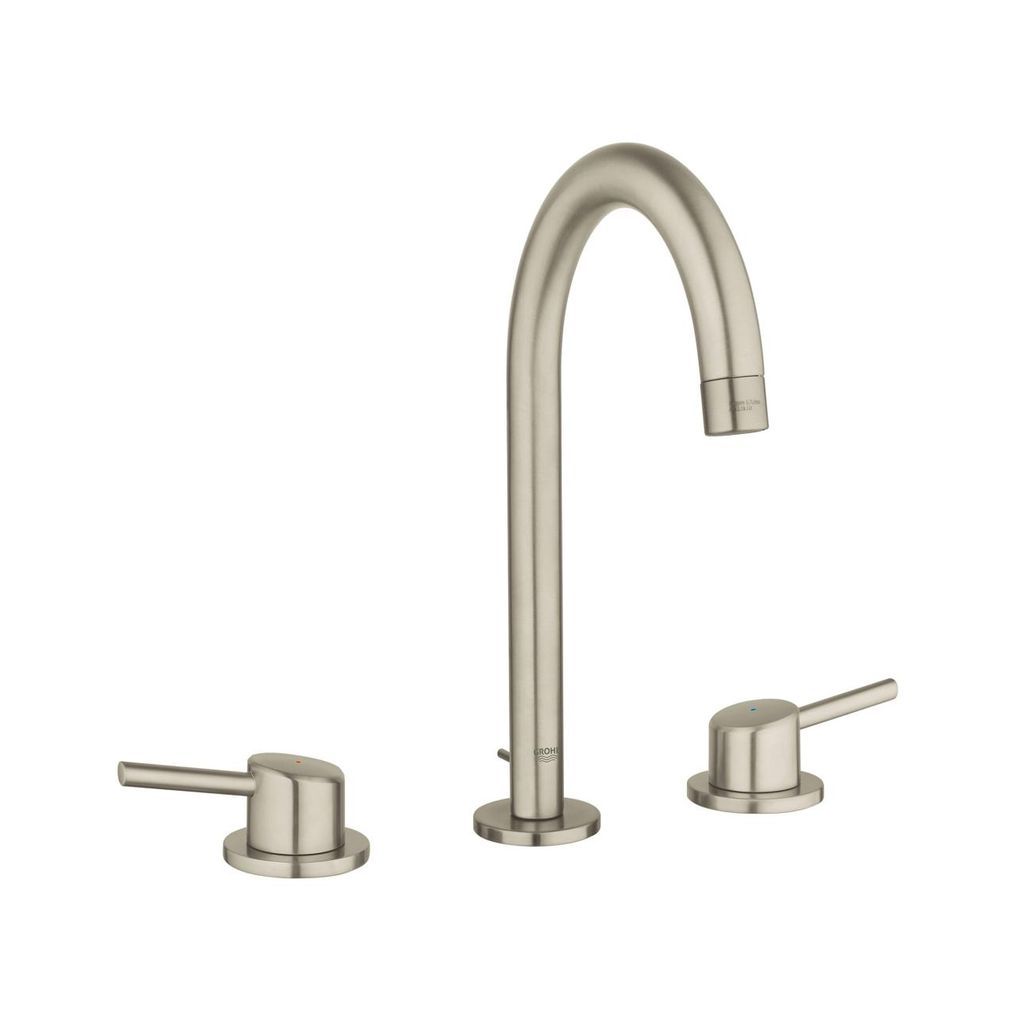 Grohe 20217ENA Concetto 8" Widespread L Size Bathroom Faucet Brushed Nickel 1