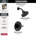 Delta 142749-BL Shower Rough & Trim 1L 14S