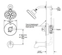Delta 142749-CZ Shower Rough & Trim 1L 14S
