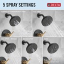 Delta 142749-GZ Shower Rough & Trim 1L 14S