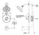 Delta 142749-GZ Shower Rough & Trim 1L 14S